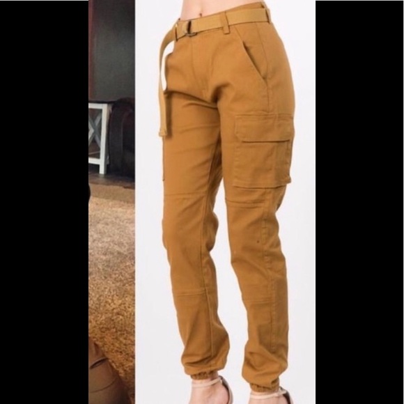 Fashion Nova Pants - NWT Belted Cargo Pants Fashion Nova